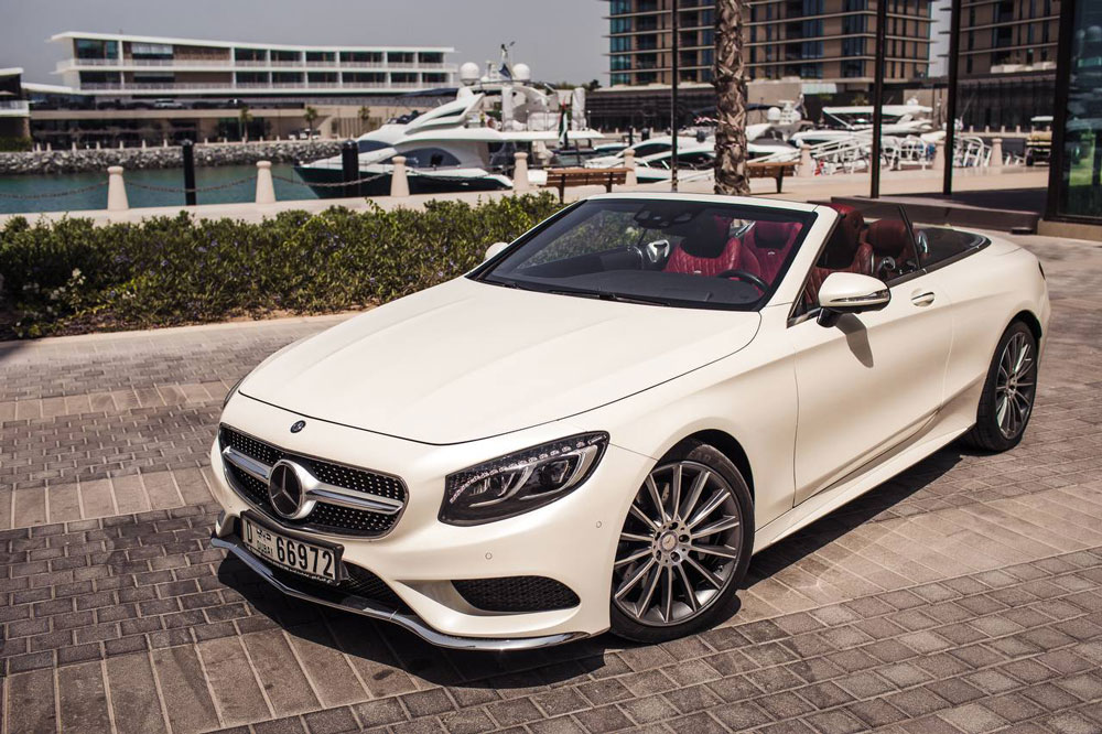 Mercedes s500 coupe White BKG